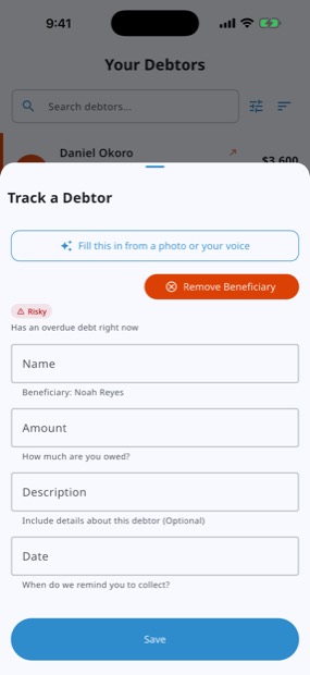 See how someone has paid you before you lend again.